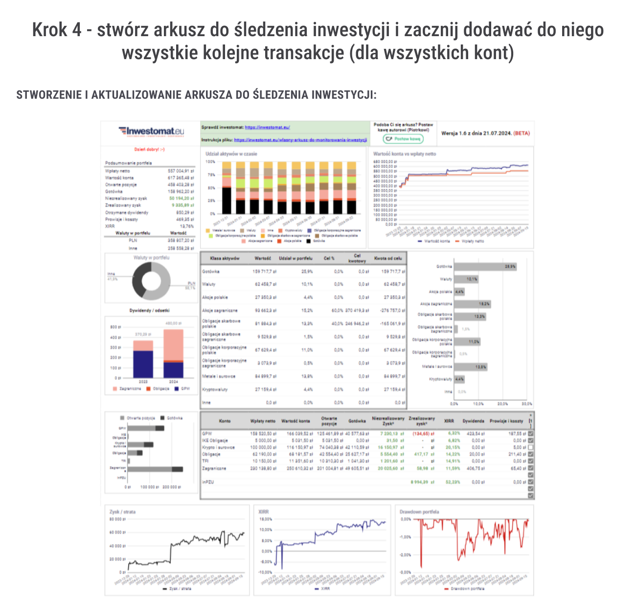 Jak zacząć inwestować na giełdzie? Pierwsze 5 kroków w inwestowaniu 25 Jak zaczac inwestowac na gieldzie 4 arkusz do monitorowania inwestycji
